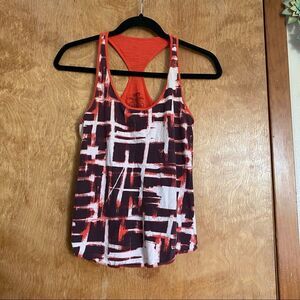 Patagonia Trendy Orange White and Purple Tank Top